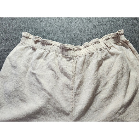 TIME‎ AND TRUE Linen Casual Shorts Women's Size XL Cream - Picture 8 of 9